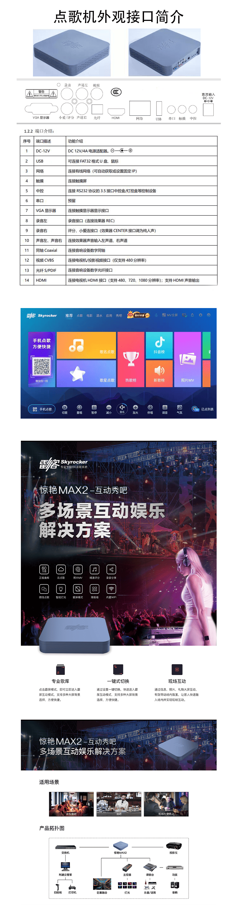 惊艳MAX2点歌机产品详情